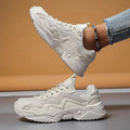 Unisex Sports Shoes: Casual, Running, Pure White, Ultra-Light Sneakers