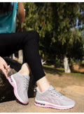 Women's Breathable Running Shoes: Mesh, Air Cushion, Lace-Up for Outdoor Training