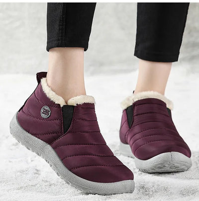 2024 New Waterproof Snow Boots for Women: Zipper Ankle Boots, Winter-Ready