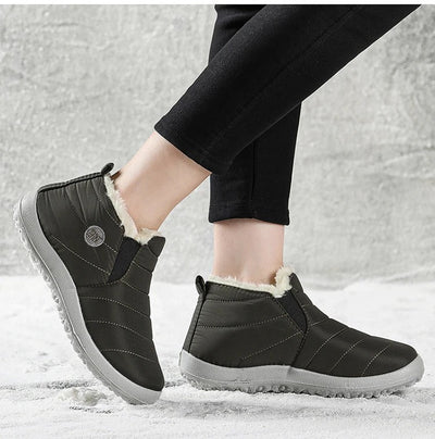 2024 New Waterproof Snow Boots for Women: Zipper Ankle Boots, Winter-Ready