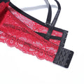 Mulonu® Lace Gathered Anti-Sag Bra Set: Triangle Panties, Adjustable Support for a Sexy Lift