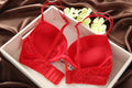 Mulonu® Sexy Lace Bra Set: Fashionable Deep V Push-up Underwear with Vintage Embroidery