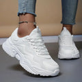 Unisex Sports Shoes: Casual, Running, Pure White, Ultra-Light Sneakers