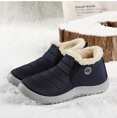 2024 New Waterproof Snow Boots for Women: Zipper Ankle Boots, Winter-Ready