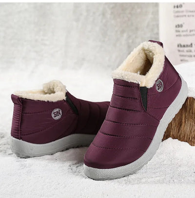 2024 New Waterproof Snow Boots for Women: Zipper Ankle Boots, Winter-Ready