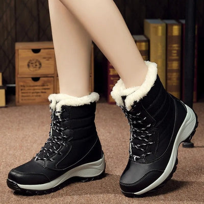 Stay Stylish and Warm: Lightweight Platform Ankle Boots with Heels for Women in Winter 2024