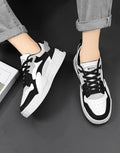 Mulonu® 2024 Trendy Men's Platform Sneakers: Comfortable, Lace-up, White Shoes for Autumn