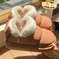 Warm Winter Ankle Boots: Outdoor, Non-slip Thick Sole, Furry Bow, Waterproof, Plush for Women