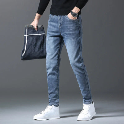 Mulonu® Flee Jeans for Men - Slim, Stretch, and Stylish