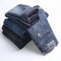 Mulonu® Flee Jeans for Men - Slim, Stretch, and Stylish