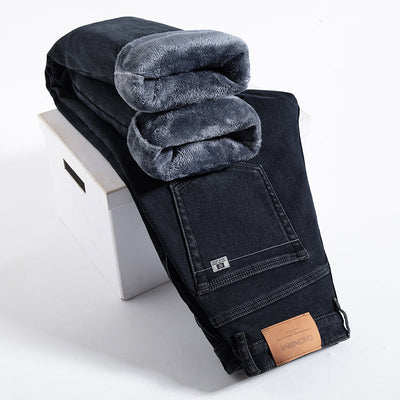 Mulonu® Winter Velvet Jeans: High-Quality Straight Jeans for Men