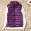 Mulonu® Ultra-Light Women's Down Vest: Slim, Sleeveless, Windproof