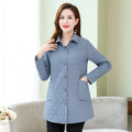 Mulonu® Autumn/Winter Warm Quilted Jacket: Long-sleeved Parka for Middle Age Women