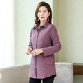 Mulonu® Autumn/Winter Warm Quilted Jacket: Long-sleeved Parka for Middle Age Women