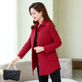 Mulonu® Autumn/Winter Warm Quilted Jacket: Long-sleeved Parka for Middle Age Women