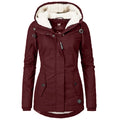 Mulonu® New Winter Parkas: Hooded, Thick Plush, Mid-Long Cotton Jacket