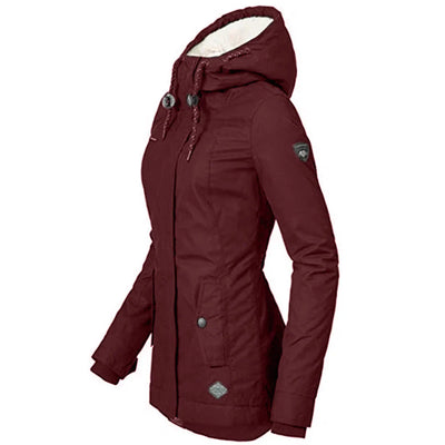 Mulonu® New Winter Parkas: Hooded, Thick Plush, Mid-Long Cotton Jacket