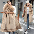 Winter Women's Hooded Parka: Warm, Loose Fit, Fur Collar, Snow Wear