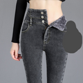 Mulonu® Winter Warmth: High-Waist Fleece Skinny Jeans for Stylish women