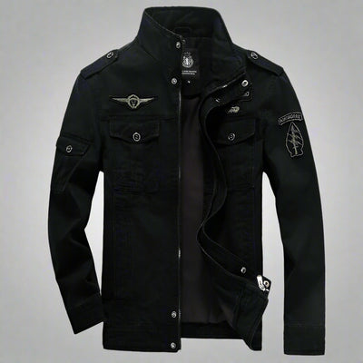 Mulonu® New Men's Casual Cotton Military Jacket: High-Quality, Loose Fashion Trend