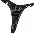 Mulonu® Erotic Patent Leather Bra and Briefs Set: Sexy Wetlook Lingerie with Adjustable Belt