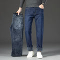 Mulonu® 2025 Winter Men's Wool Jeans: Classic Business Casual Style