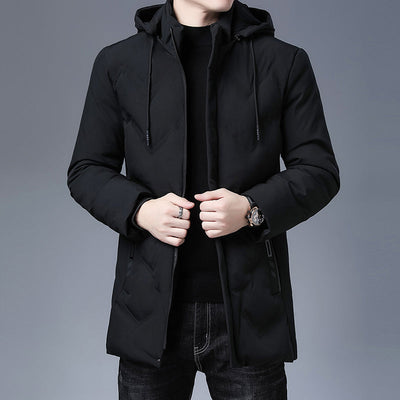 Top-Quality Hooded long Winter Jacket: New Brand, Casual Fashion