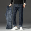 Mulonu® 2025 Winter Men's Wool Jeans: Classic Business Casual Style