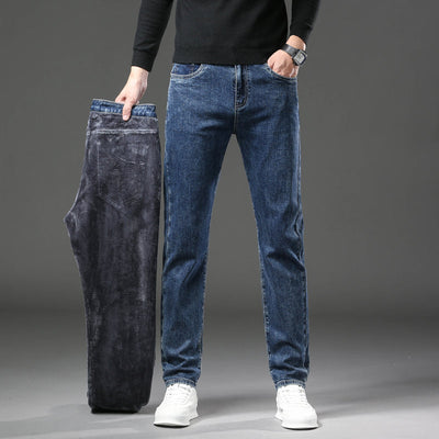 Mulonu® Men Winter Fleece-Lined Velvet Jeans