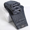 Mulonu® Straight Elastic Fleece Jeans Men's Clothing 2024 Winter New