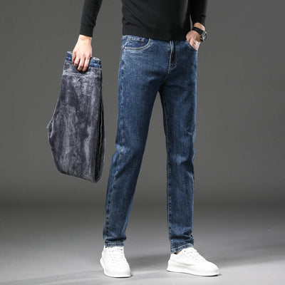 Mulonu® Men Winter Fleece-Lined Velvet Jeans