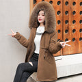 Mulonu® Winter Parka: Fashionable Long Coat with Hood and Fur Collar