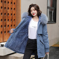 Mulonu® Winter Parka: Fashionable Long Coat with Hood and Fur Collar