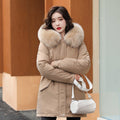 Mulonu® Winter Parka: Fashionable Long Coat with Hood and Fur Collar