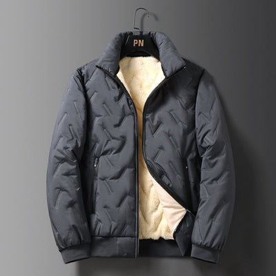 Mulonu® Men's Winter Jacket: Lambswool Warmth, Thicken, Casual Loose Fit