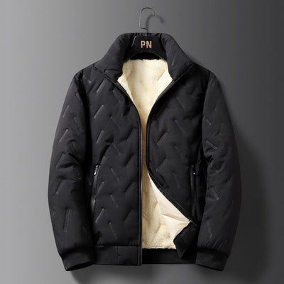 Mulonu® Men's Winter Jacket: Lambswool Warmth, Thicken, Casual Loose Fit