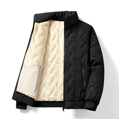 Mulonu® Men's Winter Jacket: Lambswool Warmth, Thicken, Casual Loose Fit