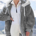 Winter Women's Jackets: Plush, Oversize, Hooded Fashion, Warm Coats