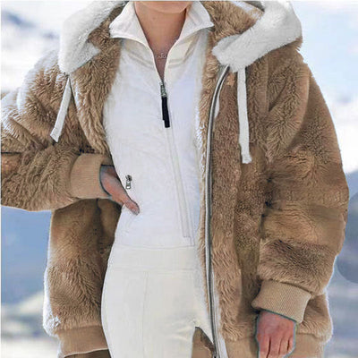 Winter Women's Jackets: Plush, Oversize, Hooded Fashion, Warm Coats