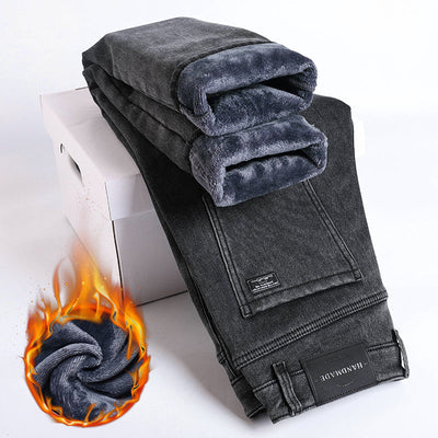 Mulonu® Men Winter Fleece-Lined Velvet Jeans