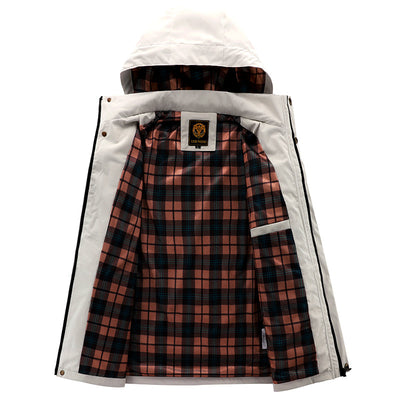 Mulonu® Men's Hooded Windbreaker: Fashionable, Casual, Waterproof Winter Coat