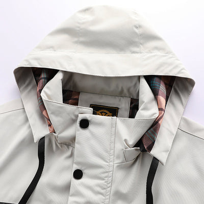 Mulonu® Men's Hooded Windbreaker: Fashionable, Casual, Waterproof Winter Coat