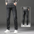 Mulonu® Winter Fashion: Slim Stretch Fleece Jeans for Men with Plush Velvet