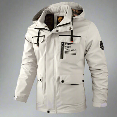 Mulonu® Men's Hooded Windbreaker: Fashionable, Casual, Waterproof Winter Coat