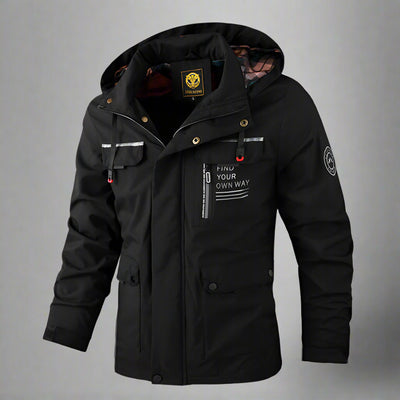 Mulonu® Men's Hooded Windbreaker: Fashionable, Casual, Waterproof Winter Coat
