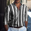 Mulonu® Stripped plaid button up causal shirt