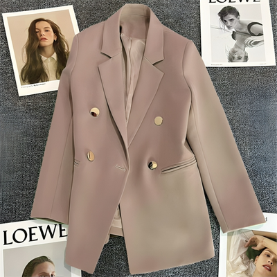 Mulonu® Blue Women Blazers long Office coat for women