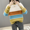 Mulonu® Mink Fleece Half High Neck Loose Women's Knitted Sweater