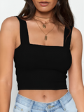 Mulonu® Square Neck Sleeveless Women Tops