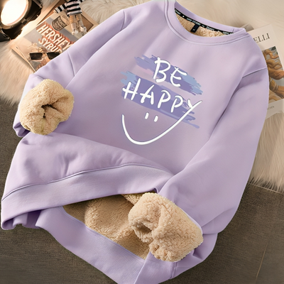 Mulonu® Printed Cute Fleece Warm Hoodies Women Loose Sweatshirts